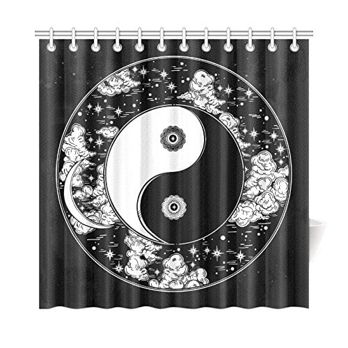 Asian themed shower curtain Asian male bodybuilders